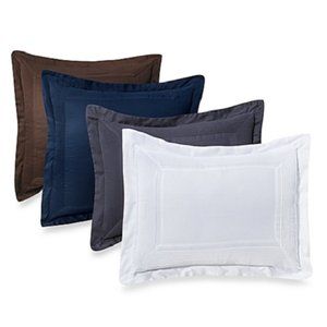 Ampersand Pintuck Pillow Sham (Euro or Standard)